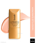 Foxtale SPF 50 PA++++ Tinted Fluid Sunscreen, Blurs Pores & Evens Skin Tone (50ml)