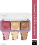 Hilary Rhoda Get Glow Highlighter Palette 3 Shades in 1 Palette (15gm)