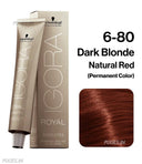 Schwarzkopf Professional Igora Royal Absolutes Permanent Color Creme (6-80 Dark Blonde Red Natural)