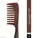 OROSSENTIALS Sandalwood Round Hair Comb - Brown (ORO-059)