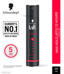 Schwarzkopf TAFT Power Hair Spray With Caffeine Formula For Strengthening Hold 5, Upto 72 Hrs (250ml)