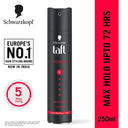Schwarzkopf TAFT Power Hair Spray With Caffeine Formula For Strengthening Hold 5, Upto 72 Hrs (250ml)