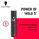 Schwarzkopf TAFT Power Hair Spray With Caffeine Formula For Strengthening Hold 5, Upto 72 Hrs (250ml)