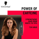 Schwarzkopf TAFT Power Hair Spray With Caffeine Formula For Strengthening Hold 5, Upto 72 Hrs (250ml)