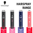 Schwarzkopf TAFT Power Hair Spray With Caffeine Formula For Strengthening Hold 5, Upto 72 Hrs (250ml)