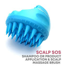 Alan Truman Scalp SOS - Scalp Massage & Shampoo Brush - Blue