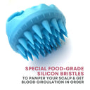 Shop Alan Truman Scalp SOS - Scalp Massage & Shampoo Brush - Blue (1Pc) Online in India Chennai Tamil Nadu / Review