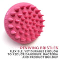 Alan Truman Scalp SOS - Scalp Massage & Shampoo Brush - Pink |Exfoliating Shampoo Brush|Suitable for Sensitive Scalp