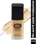 Fashion Colour Pro Matte Liquid Foundation With Full Coverage - (Ivory) (30ml)