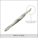 Shop Hair Line Professional Flat Tip Stainless Steel Hair Threading and Removal Tweezer for Eyebrow Upper Lip Hair Remover (HFC009) Online in India Chennai Tamil Nadu / Review