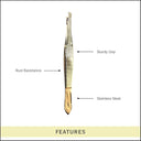 Buy Hair Line Professional Slant Tip Stainless Steel Hair Threading and Removal Tweezer for Eyebrow Upper Lip Hair Remover (HNC021) Online in India
