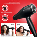 Ikonic Me Ultralight 2000 Hair Dryer - Black (850gm)