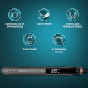 Ikonic Me Xtreme Hair Straightener - Black & Grey (1Pcs)