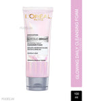 L'Oreal Paris Glycolic Bright Daily Foaming Face Cleanser With Glycolic Acid For Dull Skin