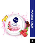 NIVEA SOFT Light cream with Vit E, Jojoba oil & Berry fragrance for Non-sticky, Soft & Hydrated skin