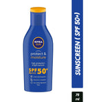 Nivea Protect & Moisture Sun Lotion SPF 50+ with UVA & UVB Protection, Water Resistant Sunscreen