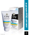 Olay Natural Aura Day Cream With SPF 15, Glowing Radiance Cream With Niacinamide, Vitamin Pro B5, E