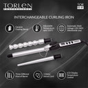 Torlen Professional Interchangeable Hair Curling Iron - Set of 3 (TOR CC-01)