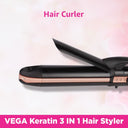 Check out VEGA 3-in-1 Keratin Hair Styler (VHSCC-03) Rose Gold reviews.