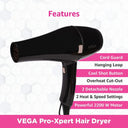 Buy VEGA VHDP-03 Pro-Xpert 2200 W Hair Dryer - Black Online in India