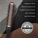 Buy WAHL Copper Ceramic Round Thermal Hair Brush 25 MM Hair Brush Online in India