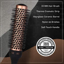 WAHL Copper Ceramic Round Thermal Hair Brush 33 MM Hair Brush
