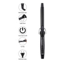 Wahl Twirl 2 Curl 22mm Curling Tongs (#319 Black Injected)