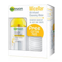 Garnier Skin Naturals Micellar Oil-Infused Cleansing Water + Free Cotton Pad (Yellow)