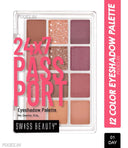 Swiss Beauty 24/7 Passport Eyeshadow Palatte (10.5gm)