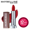 Maybelline New York Color Sensational Creamy Matte Lipstick, Lasts Up To 12H (3.9gm)