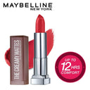 Maybelline New York Color Sensational Creamy Matte Lipstick, Lasts Up To 12H (3.9gm)