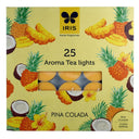 Iris Aluminium Aroma Tea Lights - Pina Colada (Pack of 25)