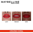 Maybelline New York Color Sensational Creamy Matte Lipstick, Lasts Up To 12H (3.9gm)