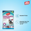 Disposable Diapers Medium: 38-58cm, 12pcs.
