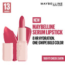 Maybelline New York Serum Matte Lipstick - 8Hr hydration, One-Swipe Bold Color (4.5gm)