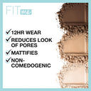 Maybelline New York Fit Me Matte + Poreless Pressed Powder, Lightweight (8.5gms)