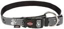 Silver Reflect collar, M–L: 35–55 cm/20 mm, black/silver grey     