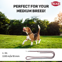 Cavo adjustable lead, L–XL: 2.00 m/ø 18 mm, sangria/petrol