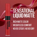 Maybelline New York Sensational Liquid Matte Lipstick, Weightless Comfort