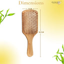 OROSSENTIALS Bamboo Bristle Wooden Big Paddle Hair Brush For Women (ORO-011)