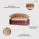 OROSSENTIALS Bamboo Bristles Pemium Hair Brush Without Handle (ORO-052)