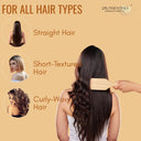 OROSSENTIALS Bamboo Bristle Wooden Small Paddle Hair Brush For Women (ORO-012)