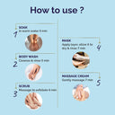 Vedic Valley Glow Boosting Manicure and Pedicure Kit - Blue Lotus - Monodose (75gm) (5 Step Kit)