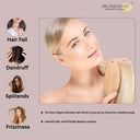 OROSSENTIALS Bamboo Bristles Big Oval Shape Wooden Hair Brush For Women (ORO-013)