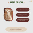 OROSSENTIALS Bamboo Bristles Pemium Hair Brush Without Handle (ORO-052)