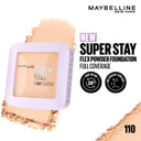 Maybelline New York Super Stay Flex Powder Foundation Compact-30H Full Cover-for Oily Skin (9gm)