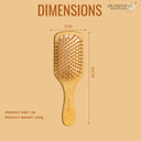 OROSSENTIALS Bamboo Bristle Wooden Small Paddle Hair Brush For Women (ORO-012)