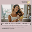 OROSSENTIALS Bamboo Bristles Big Oval Shape Wooden Hair Brush For Women (ORO-013)