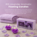 Iris Lavender Aromatic Floating Candles (Set of 2) - (INFL8151LA)