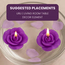 Iris Lavender Aromatic Floating Candles (Set of 2) - (INFL8151LA)